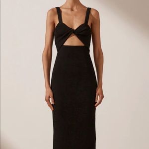 Simone Fitted Cut Out Midi Dress